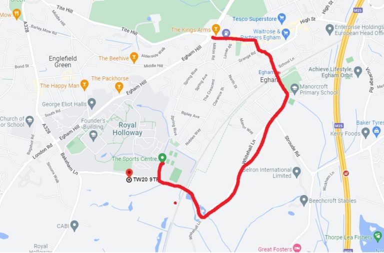 Royal Holloway Road Closure S4K Football